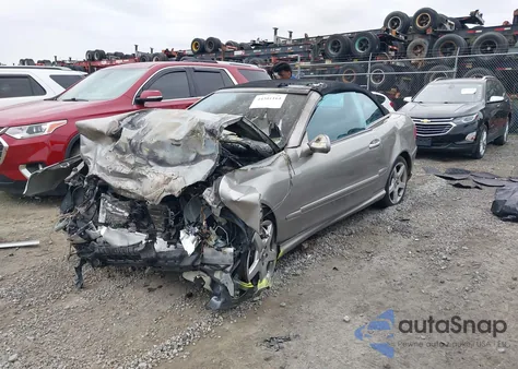 2005 Mercedes-Benz Clk 500 из США, поврежденный, VIN WDBTK75G35T047551